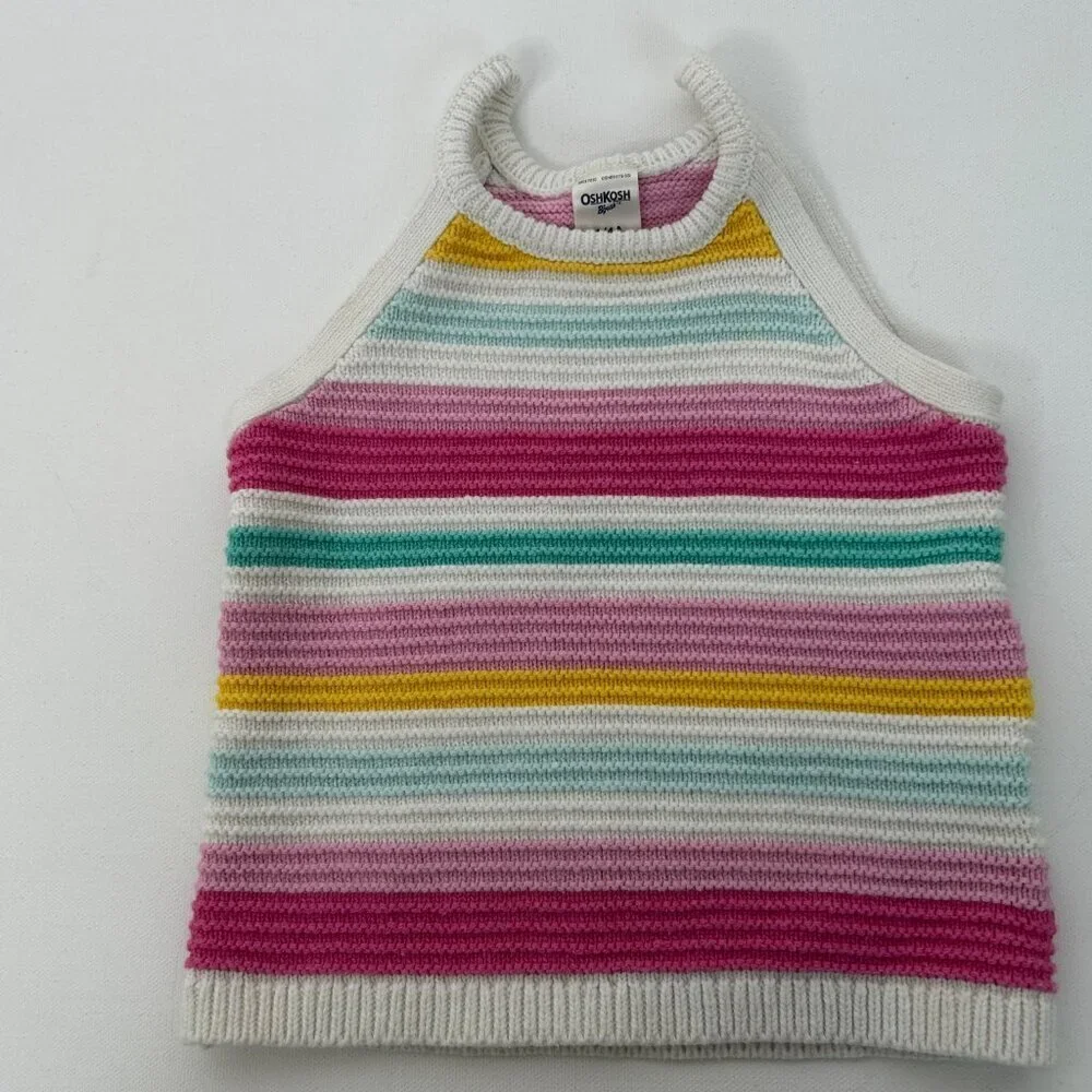 Vintage OshKosh B'Gosh Girls Size 4/4A Sweater‎ Vest | Multicolor